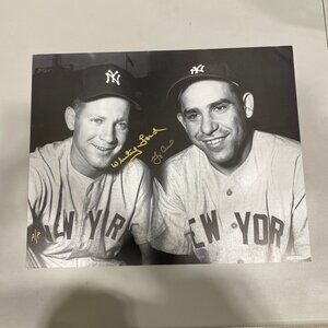 Signed Original Whitey Ford Yogi Berra New York Yankees MLB Baseball Autograph
